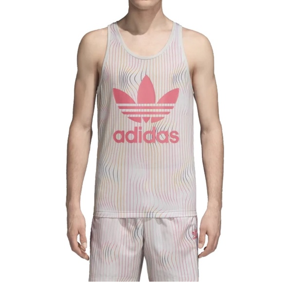 adidas warped stripes tank top